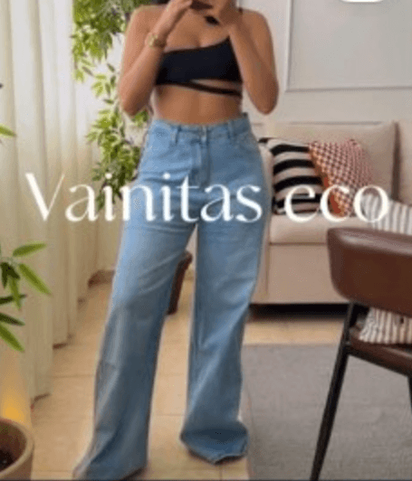 Wide leg azul claro